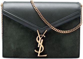 Saint Laurent Pre-owned Saint Laurent Suede and Calfskin Monogram Cassandra Clasp Bag Ladies OWFD09EOXPUUG8DV