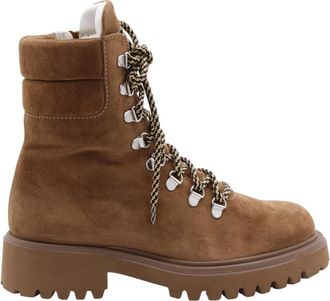 Guglielmo Rotta Eleven Stijlvolle Laars - Dames - Veterlaarzen - Bruin - 37 EU - Schoenen