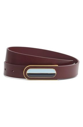 Rag & Bone Lenox Leather Belt in Deep Plum at Nordstrom, Size X-Small