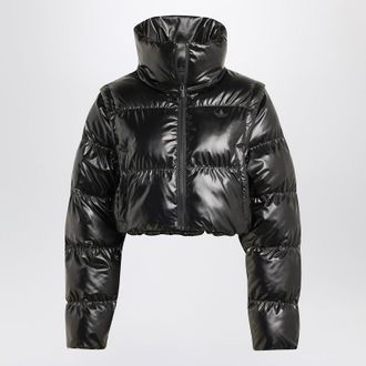 adidas Shiny Convertible Cropped Puffer Jacket