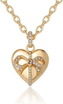 Juicy Couture Gold-Tone Heart Charm Necklace - 18 +2 in Gold Tone at Nordstrom