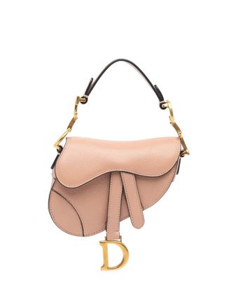 Dior 2021 Micro Goatskin Saddle boekentas - Bruin