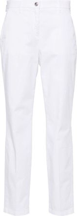 Jacob Cohen Marina cotton slim trousers - women - Cotton/Cotton/Elastane - 48 - White