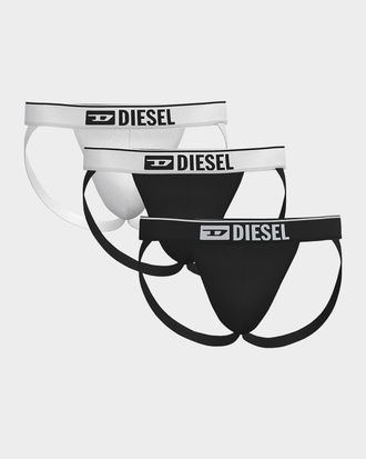 Diesel Men & apos;s Umbr-Jocky Stretch 3-Pack Jock Straps
