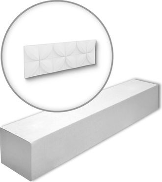 NMC Nmc - Flower-box Arstyl Noel Marquet 1 Caja 5 Piezas 3d Revestimiento Mural Dise&ntilde;o Moderno Blanco 2,15 M2