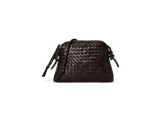 Loeffler Randall Mallory Woven Crossbody Cross Body Womens Handbags Chocolate, Leather