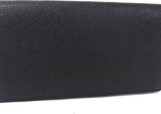 Louis Vuitton Ardoise Black Taiga Leather Coin Purse/Coin Case (Pre-Owned)