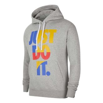 Nike Sportswear Just Do It Pullover Hoodie Grey Heather CU4271-063