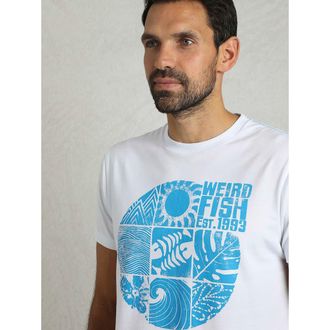 Weird Fish Summer Sector Graphic T-Shirt in White at Nordstrom, Size Xxx-Large