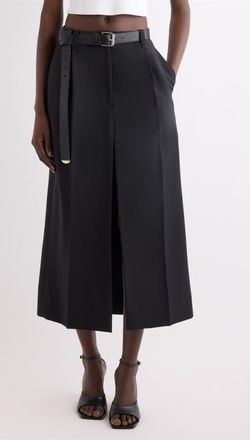 Givenchy Slit Wool & Mohair Pencil Skirt in Black at Nordstrom, Size 42