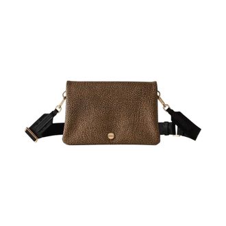 Borbonese Cross Body Bags, female, Brown, Size: ONE SIZE Mini Phone Pouch