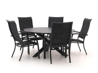 Bellagio la vita attrattiva Bellagio Lugo/Lodola ø 150cm dining tuinset 6-delig stapelbaar
