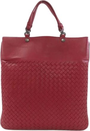 Bottega Veneta Pre-owned Tote Bags, female, Red, Size: ONE SIZE Pre-owned Vintage Tote Bag