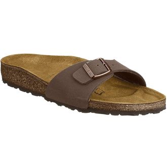 Birkenstock Madrid Synthetic Unisex Slides Sandals - Mocca - Size:UK 5.5