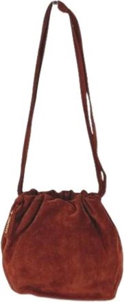 Chanel Pre-owned Vintage Suede Shoulder Bag - Dames - Vintage Schoudertas - Rood - ONE Size - Su&egrave;de - Vintage