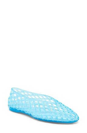 Dolce Vita Jam Jelly Flat in Blue Vinyl at Nordstrom, Size 11
