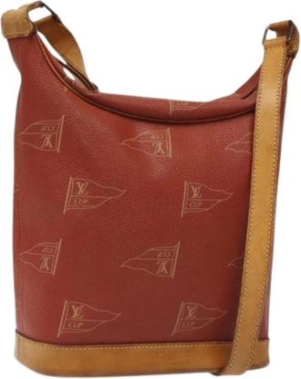 Louis Vuitton Pre-owned Bucket Bags, female, Red, Size: ONE SIZE Pre-owned Canvas louis-vuitton-bags