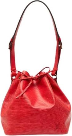 Louis Vuitton Pre-owned Bucket Bags, female, Red, Size: ONE SIZE Pre-owned Leather louis-vuitton-bags