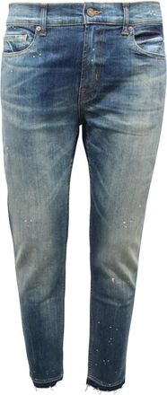 7 For All Mankind Paxtyn Stretch Denim Broek - Heren - Slim Fit Jeans - Blauw - W29 - Denim - Jeans