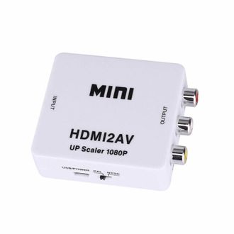 Trade Shop Trade Shop - Mini Adaptador De Video De Audio Convertidor De Hdmi Rca Hdmi 1080p