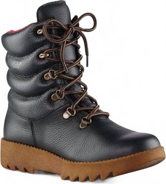 Cougar Womens Original Waterproof Boot In Black Leather