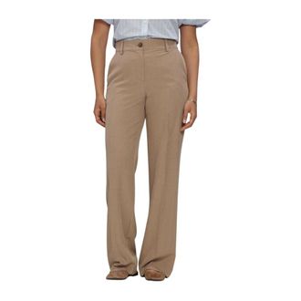 Modstr&ouml;m Alayamd Pants - Dames - Wijde Broeken - Beige - L - Broeken