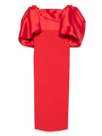 Solace London Floris maxi dress - women - Elastane/Polyester/Polyester - 10 - Red