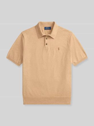 Polo Ralph Lauren Regular Fit Poloshirt aus reiner Baumwolle in Camel, Gr&ouml;&szlig;e XXL