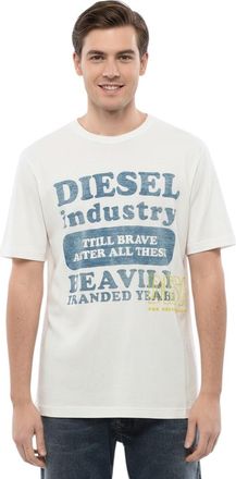 Diesel White Crew Neck T-Shirt