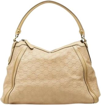 Gucci Pre-owned Shoulder Bags, female, Beige, Size: ONE SIZE Pre-owned Vintage Shoulder Bag