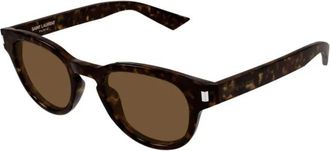 Saint Laurent Zonnebrillen - Heren - Zonnebrillen - Bruin - 48 MM - Nylon - Accessoires