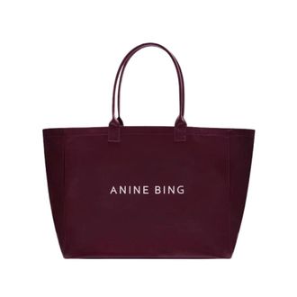 Anine Bing Dames, Tassen, Rood, Maat: ONE Size Katoen