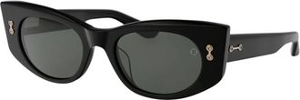 Akoni Aquila Zonnebril - Dames - Zonnebrillen - Zwart - 52 MM - Accessoires
