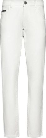 Philipp Plein Denim Broeken Ex Boyfriend Fit - Dames - Regular Fit Jeans - Wit - W27 - Denim - Jeans