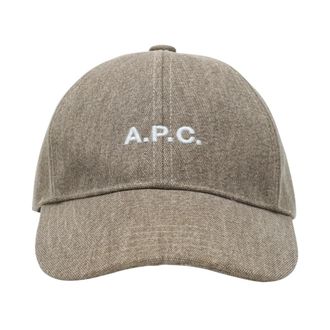 A.P.C. A.p.c. - Charlie Cap - Dames - Accessoires - Bruin - Maat: 56 CM Katoen