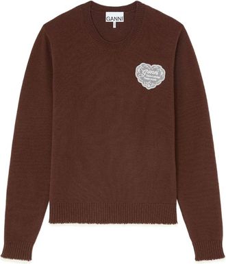 Ganni Donna, Maglie, Marrone, S, new