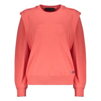 Alberta Ferretti Sweatshirt met ronde hals - Dames - Sweatshirts - Roze - S - Katoen - Hoodies & sweatvesten
