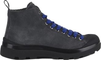Panchic Walnoot/Kobalt Geveterde Schoenen - Heren - Veterlaarzen - Grijs - 39 EU - Su&egrave;de - Schoenen