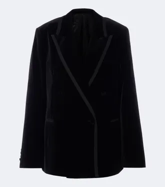 Fendi Blazer doppiopetto in velluto