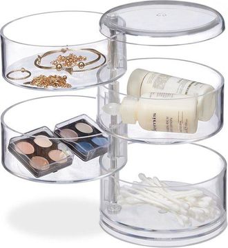 OEM Organizador De Cosm&eacute;ticos - Compartimentos Giratorios - Pintalabios - Esmalte De U&ntilde;as - Pl&aacute;stico