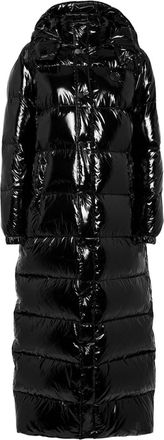Philipp Plein high-shine feather-down jacket - women - Polyamide - M - Black