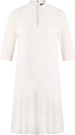 Joop Jurk met halve mouwen en plooirok - Dames - Korte kleedjes - Wit - S - Kleedjes