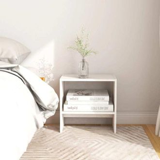 vidaXL Vidaxl - Bedside Cabinets 2 pcs White 40x30.5x40 cm Solid Pinewood