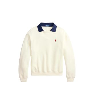 Ralph Lauren Logo-embroidered Contrast-collar Sweater