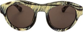 Linda Farrow DRIES VAN NOTEN DVN66 C10 Womens Sunglasses Yellow Size 51
