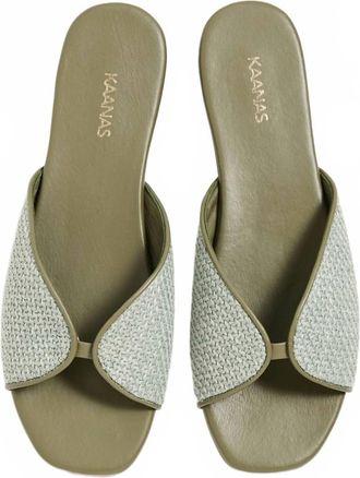 Kaanas Womens Serene Sandal In Olive