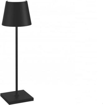 Zafferano L&aacute;mpara de mesa led negra ip65 regulable zafferano