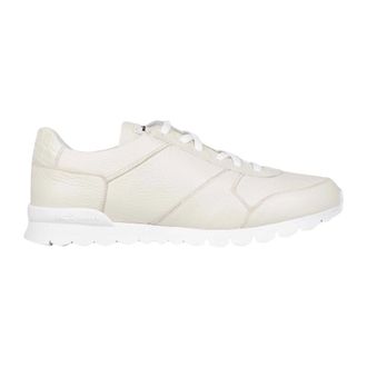 Kiton Sneakers, male, White, Size: 10 1/2 US Calfskin Sneakers