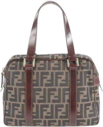 Fendi Pre-owned Handbags, female, Brown, Size: ONE SIZE Pre-owned Vintage Handbag