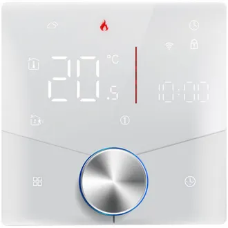 OEM Termostato Inteligente Wifi Tuya, Control Por Voz, Bot&oacute;n De Control De Temperatura Digital Semanal Programable Con Color De Luz Variable Para Calefacc